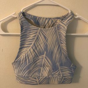 Spiritual Gangster tropical print bra